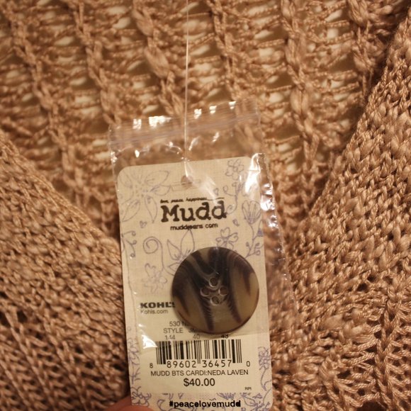Mudd Kohl's Dusty Pink Knit Button Cardigan XS - Picture 6 of 7